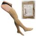 Presadee Closed Toe Thigh High 20-30 mmHg Firm Compression Leg with YKK Zipper (Beige, 4) Beige 4