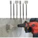 findmall 6-Piece SDS Plus Chisel Set  40Cr Steel Concrete Drill Bit Set  Rotary Hammer Bits Chisel Set Including Point Chisel  20mm Flat Chisel  40mm Flat Chisel - Buy Online on GoSupps.com