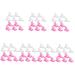 Mikinona Nail Kits 84 pcs Tool Nail Clip Fiberglass Clamp LED Extension Kit Art Tip Clamps Accessories Salon Building Fixing DIY for Fixation Finger A Fake Pinchers Quick Tips Forms Manicure Tools 4X3X2CMx7pcs White Pinkx7pcs