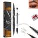 Trailott Eyebrow Pen Trailott Microblading Eyebrow Pencil Waterproof Trailott Eyebrow Pen 4 Fork Tip Trailott Microblading Eyebrow Pen Hellokiss Microblading Eyebrow Pen With 100 Cotton Swabs (#01)