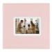Golden State Art,Photo Album Hold 200 4x6 Horizontal Pictures with Memo for Christmas,Weddings, Holidays, Engagements, Vacations, Family (2 per Page, Faux Leather Cover, Coral Pink) 200 Leather Pink