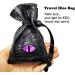 Haxtec Dragon Dice Bag - Small Drawstring Leather DND Pouch for Dungeons & Dragons - Purple Eye Design - Patent D893867 - Buy Online on GoSupps.com