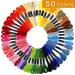 Caydo Embroidery Kit with Instructions, 5 Embroidery Hoops, 50 Color Threads, Aida Cloth - Perfect Starter Kit for Adults and Beginners - Buy Online on GoSupps.com