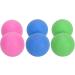 Verdant Touch Peanut Massage Ball - Silicone Yoga & Fitness Equipment for Muscle Relaxation - Available in Rose Red Green Blue - Buy Online on GoSupps.com
