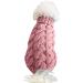 Tower Collar Knitting Sweater for Pets | Winter Warmers for Dogs & Cats | Thick Crochet Coats in S Rose - Buy Online on GoSupps.com