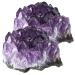 FOMIYES 2pcs Natural Crystal Cluster Decor Natural Gemstone Specimen Desktop Crystal Ornament Crystal Stone Purple Medium