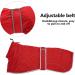 Red Greyhound Winter Coat with Padded Fleece Lining | Water Resistant Dog Jacket - Medium (56-58CM) - Buy Online on GoSupps.com
