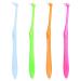 Ouligay 4 Pieces Tuft Toothbrush Tufted Brush End Tuft Tapered Trim Toothbrush Soft Wisdom Gap Toothbrush for Orthodontic Braces Single Compact Interdental Interspace Brush for Detail Cleaning