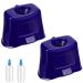 2 Pcs Eye Drop Guide Blue Portable Eye Drop Helper Eye Drop Dispenser for Elderly, Eye Drop Assist Device Reusable Eye Dropper Helper Eye Drop Cup Dispenser Aids for Eyedrop Bottles