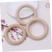 BESPORTBLE 20 Pcs Baby Educational Toys Set - Wooden Rings DIY Kids Jewelry Teething Rings Pendant Lace - Newborn Kids Accessories - Buy Online on GoSupps.com
