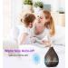 Lysymo 130mL Mini Essential Oil Diffuser | 4-in-1 Button Control | 8 Colors Lights | 19dB Whisper-Quiet | BPA-Free | Waterless Power-Off | Home Aroma Diffuser (Black) - Buy Online on GoSupps.com