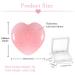 Rose Quartz Heart Worry Stones - 2Pcs Pink Healing Chakra Gemstones for Stress Relief and Meditation - Buy Online on GoSupps.com