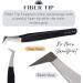 Lash Tools Fiber Tip Eyelash Tweezers Set - Pro Tweezers for Volume & Classic False Lashes - Stainless Steel Straight and Curved Tips - 4 Pieces Black - Buy Online on GoSupps.com