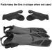 Oumers Snorkel Fins - Adjustable Diving Flippers for Men and Women - Black Large-X-Large - Buy Online on GoSupps.com