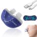 Cindiat Anti Snoring Devices Electric Stop Snoring Device with Silicone Fixation Belt Effectively Improve Snoring Suitable for Men and Women Snoring Solutions (Blue)