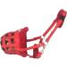 Majestic Ally Mink Fleece Padded Wicker Muzzle Halter (Red) - Breathable Comfort for Pets | International Shipping Available - Buy Online on GoSupps.com