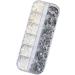 FEIlei 12 Grids Nail Charms Rhinestones Flat Back Diamond Nail Art Crafts Rhinestones - Buy Online on GoSupps.com