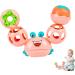 Abbto Babyrassel Crab Shape Newborn Toy - Soft Sensory Ball & Calming Bite Ring for Babies - Buy Online on GoSupps.com