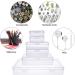 Goodma 24-Piece Rectangular Mini Clear Plastic Storage Box Set for Small Items and Crafts - Buy Online on GoSupps.com