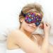 Hand Painted Circles Dot Sleep Mask for Women | Adjustable Eye Shades with Elastic Strap | Comfortable & Stylish Sleeping Cover - Buy Online on GoSupps.com