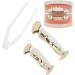 Buy Reusable Copper Hip Hop False Teeth Set for Halloween & Festivals | Easy Wear Gold Teeth Decoration - Buy Online on GoSupps.com