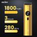 Sejoy Beard Trimmer & Grooming Kit for Men - Cordless Waterproof USB Rechargeable Hair Clippers & Nose Hair Trimmer with LED Display - All-in-One Gold Set - Buy Online on GoSupps.com