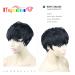 Short Hair Pixie Cut Wig with Bangs - Natural Black Women's Wig | Straight Layered Wavy Synthetic Full Machine Wig (1B# Black) - Buy Online on GoSupps.com