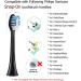10+1 Pack Replacement Toothbrush Heads for AquaSonic Black Series & Vibe Series - Compatible with Duo Series Pro - White & Black - Buy Online on GoSupps.com