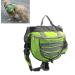 XIAOYU Dog Backpack Adjustable Saddle Bag Harness Carrier for Travel Hiking Camping Green MM Green