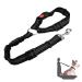 Dog belt for the car 1 piece of rapid belt dog car dog belt for the car back seat dog car seat belt pet safety belt with elastic for all dog breeds cats & car types (black)