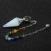 Shop Natural Stone Pendulum & 7 Chakra Necklace Premium Reiki Opal & Hexagonal Column Design for International Shipping - Buy Online on GoSupps.com