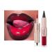 Beliky Girl 2-in-1 Double-Ended Lip Pencil and Liquid Lipstick Moisturizing Plumping Glossy Mirror-Effect Long-Lasting and Highly Pigmented Sculpt Velvet - Versatile Makeup for Women (#02)