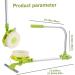 Double Sided Window Cleaner 2-in-1 Rotating Glass Cleaner Tool with Telescopic Pole U Shaped Outdoor Window Cleaner Round Head Cleaning Supplies - Buy Online on GoSupps.com