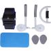 Abdominal Roller Exercise Wheel Sponge Handle Metal Self Retracting Abdomen Roller for Fitness Blue - Buy Online on GoSupps.com