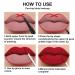 Dark Brown Red Matte Lip Liner and Liquid Lipstick Set for Women | Long Lasting Waterproof Lipstick Packs for Dark Skin | 24 Hour Stay on Lipstick | Matte Lip Stain Lipgloss Sets | 3Pcs by evpct DNM - Buy Online on GoSupps.com
