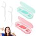 20 picks dental floss stick 2 pieces of portable dental box portable dental floss stick travel tooth silk tooth cleaner a thread fin for family-Hotel-trip tooth cleaning