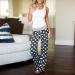Plus Size Women s Wide Leg Jogging & Sports Pants | Bohemian Dot Print Leisure & Pajama Pants - Buy Online on GoSupps.com