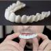 WTTFC 2 Pairs Fake Teeth Veneers Prostheses Teeth Cosmetic Veneers Teeth Veneer Teeth Cosmetic Tooth Cover Fake Provisional Teeth Instant Dodes Teeth for Attaching