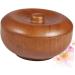 Minkissy Bamboo Shaving Soap Bowl Set for Men | Adjustable Shaving Brush & Lid | Perfect for Shaving Foam - Buy Online on GoSupps.com