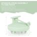 AIMIKE Scalp Massager Shampoo Brush - Soft Silicone Scrubber for Dandruff Removal and Hair Growth - Mint Green - Buy Online on GoSupps.com