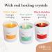 Chakra Abundance Candle Set of 3 with Crystals | Aromatherapy Meditation Yoga & Reiki Gifts | Mindfulness Candle Box - Buy Online on GoSupps.com