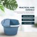 Foot Soak Bath Tub Spa: Basin Big Footbath Bucket Soaker Bowl Pedicure Foot Soak Home Foot Spa Treatment Dead Skin Remover Blue - Buy Online on GoSupps.com