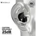 Decibullz Custom Molded 25dB Noise Reduction Earplugs - Black | Reusable Earplugs for Hearing Protection, Noise Sensitivity & Flights - Buy Online on GoSupps.com