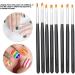 DIY Manicure Brush Set - 8 Pcs Soft Bristle Pens for Beautiful Flower Patterns - Buy Online on GoSupps.com