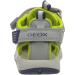 Geox Boy's B Sandal Multy 6 UK - Grey Lime Green | Breathable Kids' Sandal - Buy Online on GoSupps.com