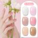 INPING Jelly Gel Nail Polish Set - 6 Colors Nude Pink, Milky White, Sakura Pink, Natural Brown | Soak Off UV/LED Gel Varnish for Women | Home Salon Manicure Kit - Buy Online on GoSupps.com