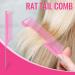 TsMADDTs 1000pcs Clear Small Rubber Hair Elastics & Styling Tool Set - Hair Ties, French Braid Tool, Rat Tail Comb - Pink - Buy Online on GoSupps.com