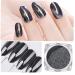 1g Magic Mirror Black Nail Glitter Powder Nail Art Chrome Pigment Dust Manicure Diy Nail Decoration