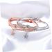 Oatipho Vintage Bracelet - Strass Silber Cuff Moon & Sun Arm Loop Star Crystal Chain Women's Jewelry 19.5*1.2cm Golden Finish - Buy Online on GoSupps.com