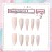 Glitter Pink Extra Long Press on Nails - 24pcs Ballet Fake Nails with Glue Sticker for Women and Girls - Buy Online on GoSupps.com